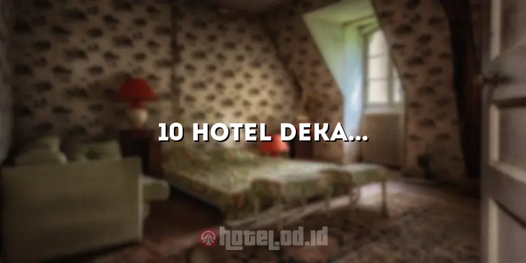 10 Hotel Dekat ITB Ganesha Bandung yang Nyaman dan Terjangkau