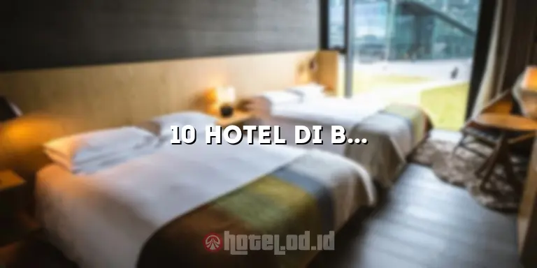 10 Hotel di Bandara Denpasar yang Nyaman dan Terjangkau