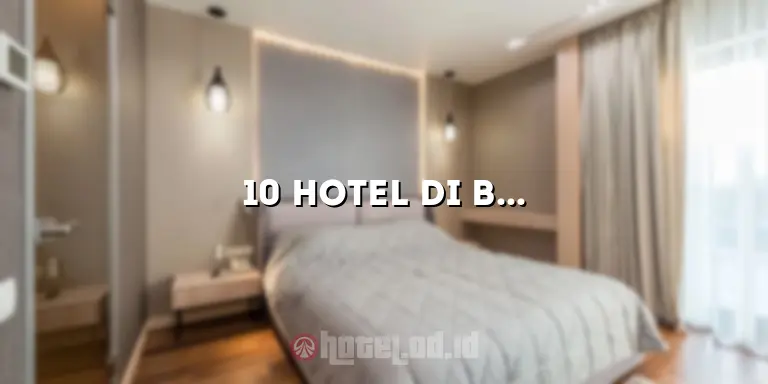 10 Hotel di Batu Malang yang Bagus dan Nyaman untuk Menginap