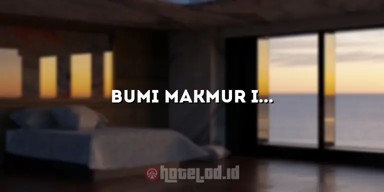 Bumi Makmur Indah Hotel & Convention: Menikmati Pengalaman Menginap yang Luar Biasa