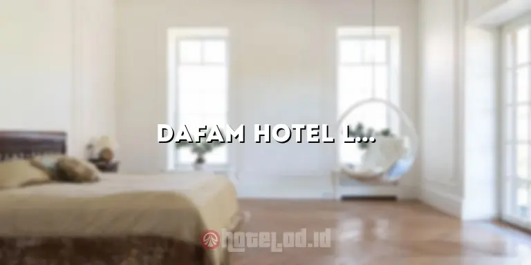 Dafam Hotel Lubuk Linggau: Menginap dengan Kenyamanan dan Kemewahan yang Tak Terlupakan