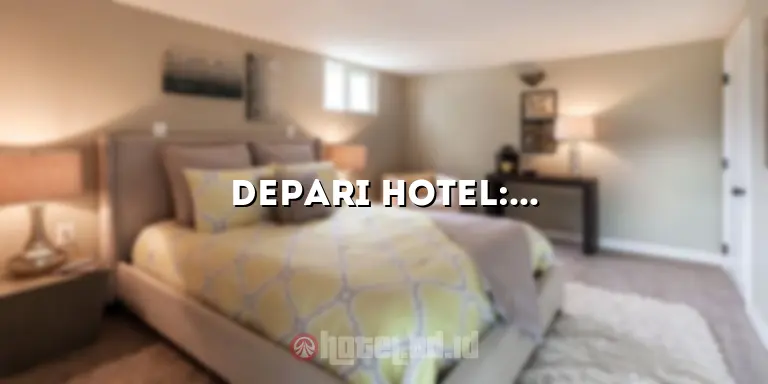 Depari Hotel: Menyajikan Pengalaman Menginap yang Tak Terlupakan