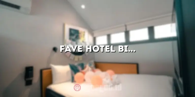 Fave Hotel Bitung: Hotel Mewah dengan Pelayanan Terbaik di Kota Bitung