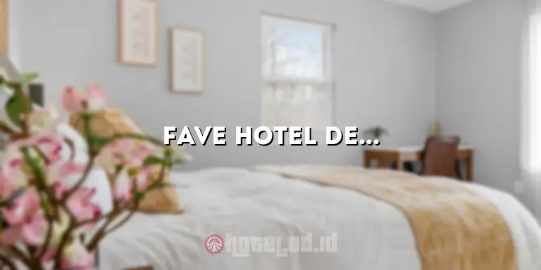Fave Hotel Depok: Nikmati Pengalaman Menginap yang Tak Terlupakan