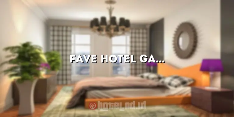 Fave Hotel Gatsu: Nikmati Pengalaman Menginap yang Menakjubkan di Hotel Terbaik!
