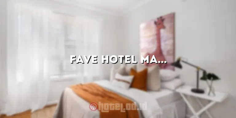 Fave Hotel Magelang: Penginapan Nyaman di Tengah Kota Sejuk