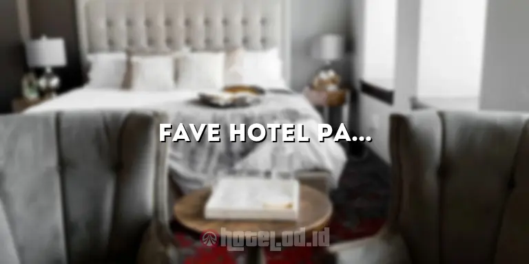 Fave Hotel Palembang: Menginap Nyaman di Tengah Kota