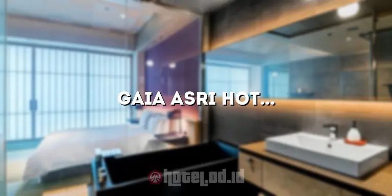 Gaia Asri Hotel Pamanukan: Penginapan Nyaman di Tengah Kota