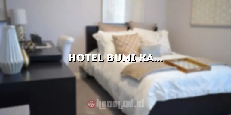 Hotel Bumi Katulampa: Penginapan Mewah di Tengah Keindahan Alam