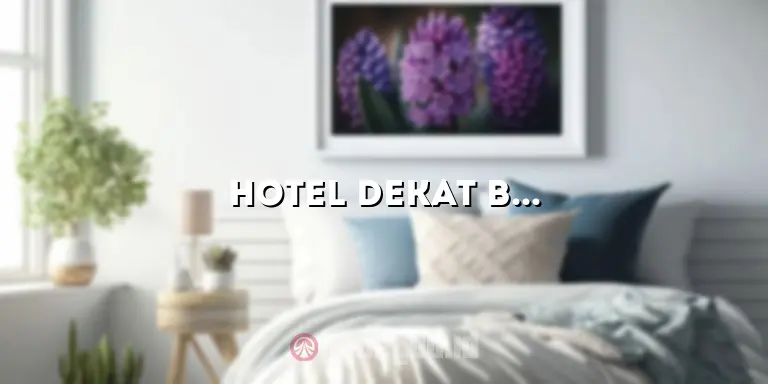 Hotel Dekat Bungurasih: Penginapan Nyaman dengan Lokasi Strategis