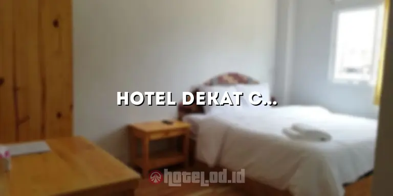 Hotel Dekat Charitas Palembang: Penginapan Nyaman di Dekat Pusat Kota