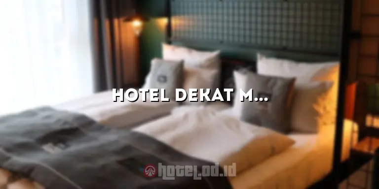 Hotel Dekat Mandala Krida Yogyakarta: Penginapan Nyaman di Dekat Arena Olahraga Terkenal