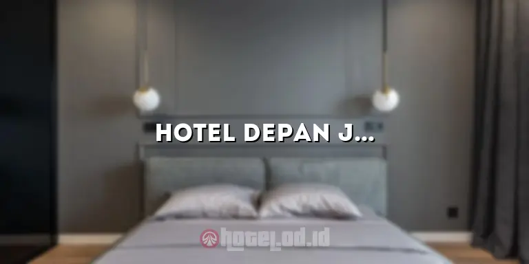 Hotel Depan JEC Jogja: Penginapan Strategis di Tengah Kota Yogyakarta
