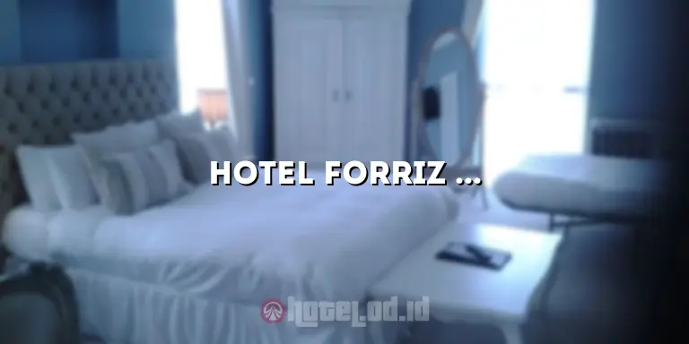 Hotel Forriz Jogja: Penginapan Nyaman di Kota Yogyakarta