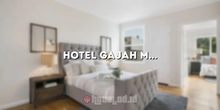Hotel Gajah Mada Malang: Penginapan Mewah di Kota Malang yang Memikat Hati