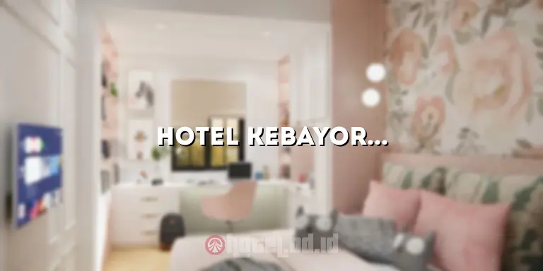 Hotel Kebayoran Baru: Penginapan Mewah di Pusat Kota