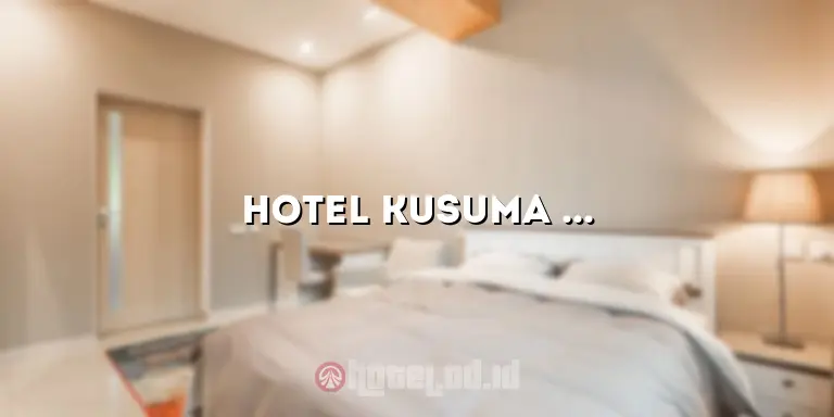 Hotel Kusuma Sahid Solo: Menginap dengan Kenyamanan dan Keindahan yang Memikat