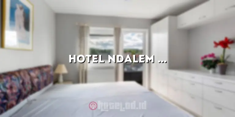 Hotel Ndalem Mantrijeron: Penginapan yang Nyaman dan Berkesan di Yogyakarta