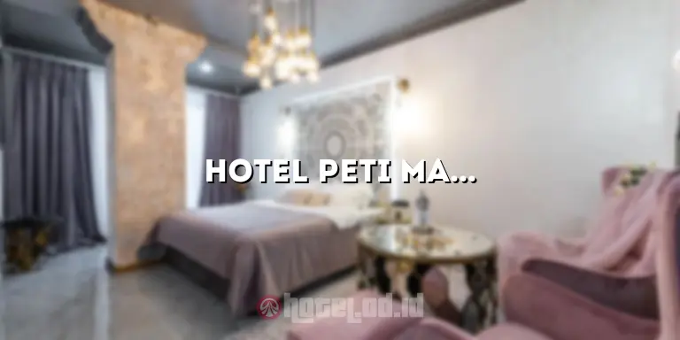 Hotel Peti Mas Jogja: Penginapan Mewah dengan Sentuhan Tradisional