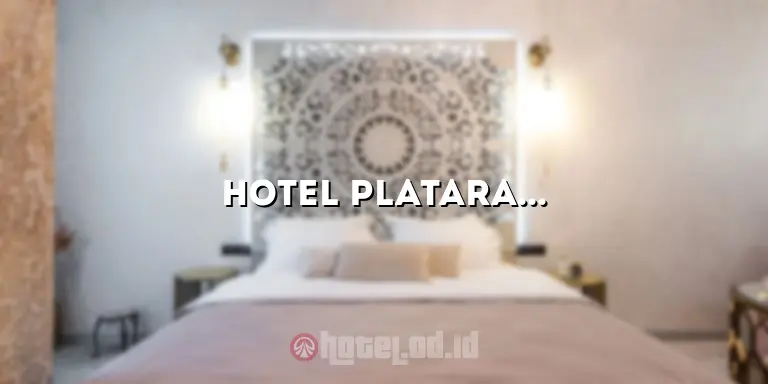 Hotel Plataran Magelang: Penginapan Mewah di Tengah Kota Sejuta Pesona