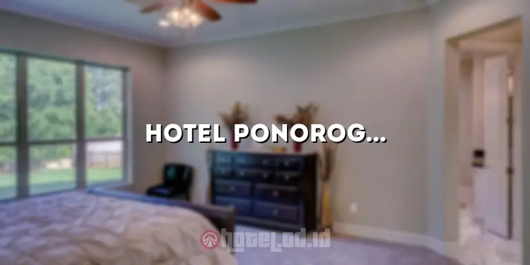 Hotel Ponorogo Permai: Penginapan Nyaman dan Terjangkau di Ponorogo