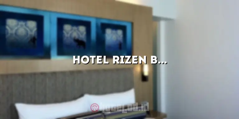 Hotel Rizen Bogor: Akomodasi Mewah di Bawah Angin Kota Bogor