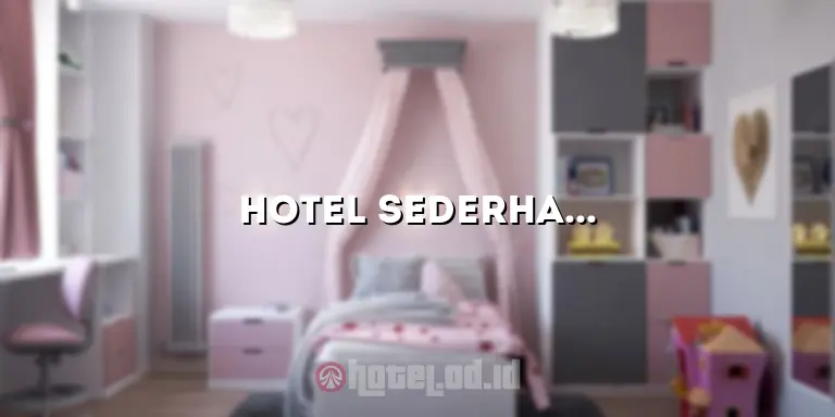 Hotel Sederhana Mojoagung: Penginapan yang Menyenangkan untuk Liburan Anda