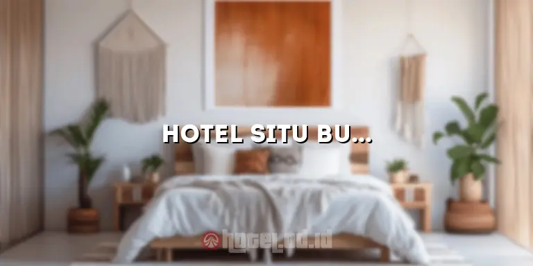 Hotel Situ Buleud Purwakarta: Penginapan Idaman di Tepian Danau yang Menakjubkan