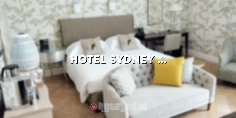 Hotel Sydney Tambun: Penginapan Terbaik di Sydney