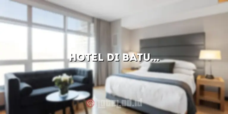 Hotel di Batu yang Ada Playground: Penginapan Seru untuk Liburan Keluarga!