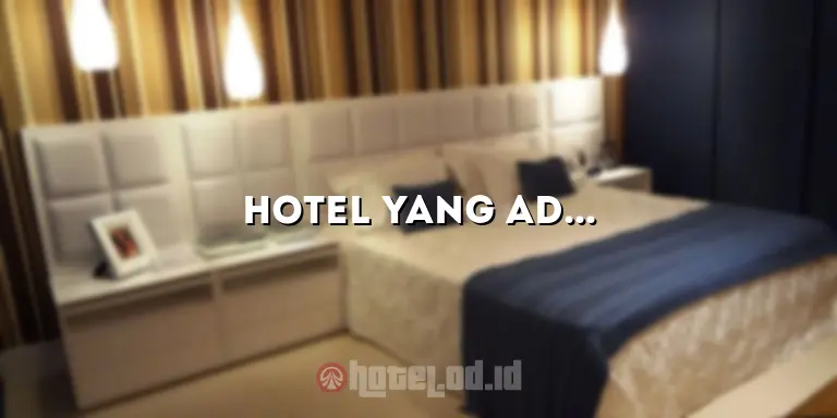 Hotel yang Ada Kolam Renang di Pekanbaru: Nikmati Keindahan dan Kenyamanan Menginap