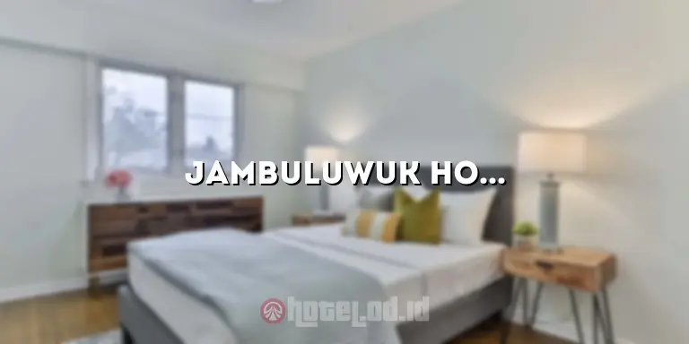Jambuluwuk Hotel Yogyakarta: Pesona Menginap yang Membuat Anda Terpesona