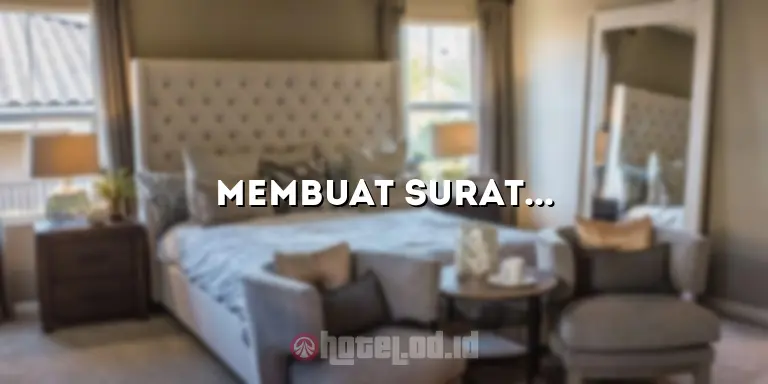 Membuat Surat Jaminan Hotel yang Memberikan Kepercayaan Penuh