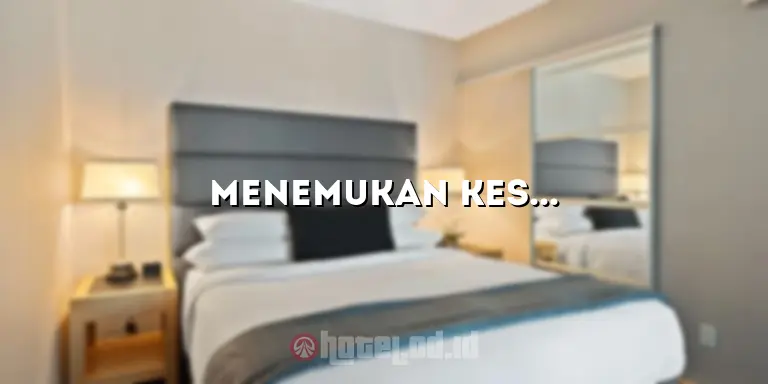 Menemukan Kesempurnaan Liburan di Hotel Goa Kiskendo Boja