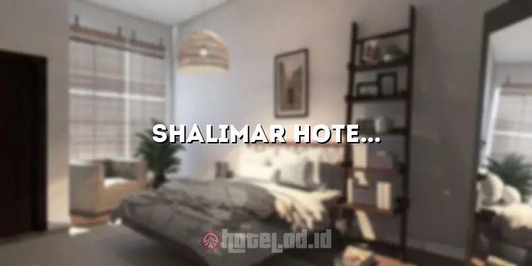 Shalimar Hotel Malang: Tempat Menginap yang Nyaman dengan Pelayanan Terbaik