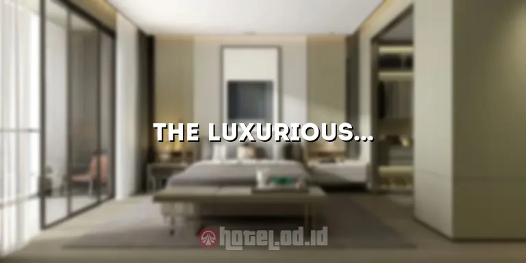 The Luxurious Hyatt Hotel Jogja: Experience an Unforgettable Stay in the Heart of Yogyakarta