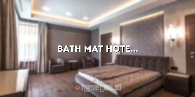 bath mat hotel