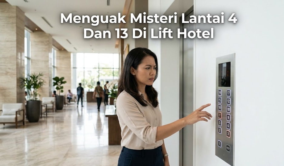 Menguak Misteri lantai 4 dan 13 di lift yang sering membuat tamu hotel merasa penasaran dan merinding.