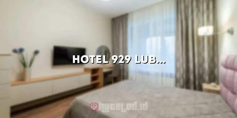 hotel 929 lubuk linggau