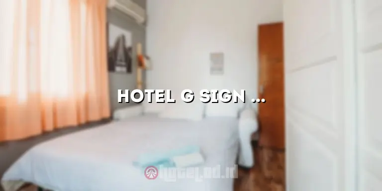hotel g sign banjarmasin