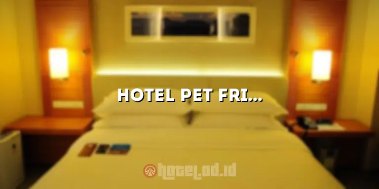 hotel pet friendly jakarta