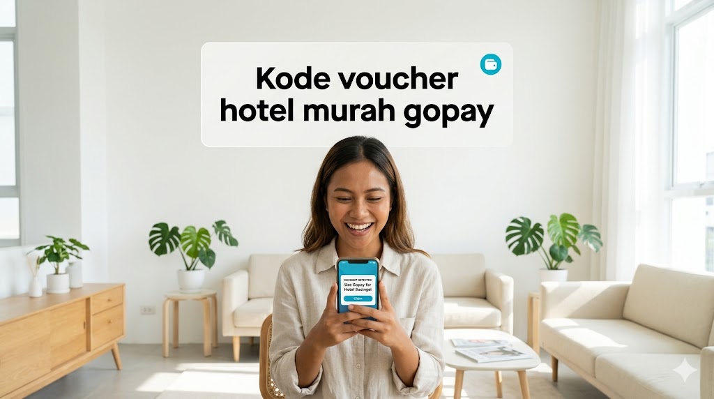 Mengklaim Voucher Hotel Murah menggunakan dompet digital untuk mendapatkan potongan harga dan saldo tambahan.