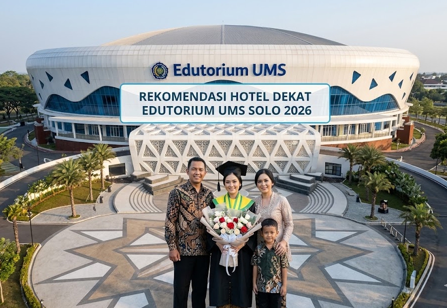 Rekomendasi hotel dekat edutorium ums solo yang strategis untuk keluarga wisudawan.